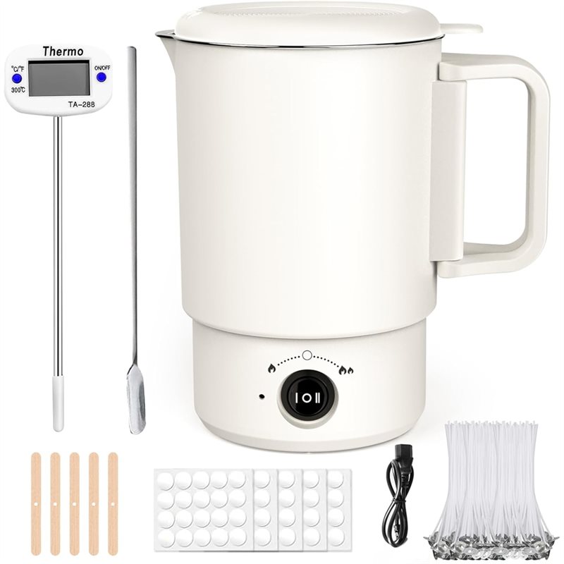 Candle Supplies Uk - Elektrische wassmeltpotset 800ML smelter voor het