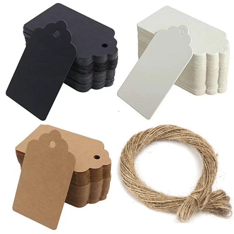 100 stuks kraftpapier-etikette - Kraft Paper Box recensie en prijs