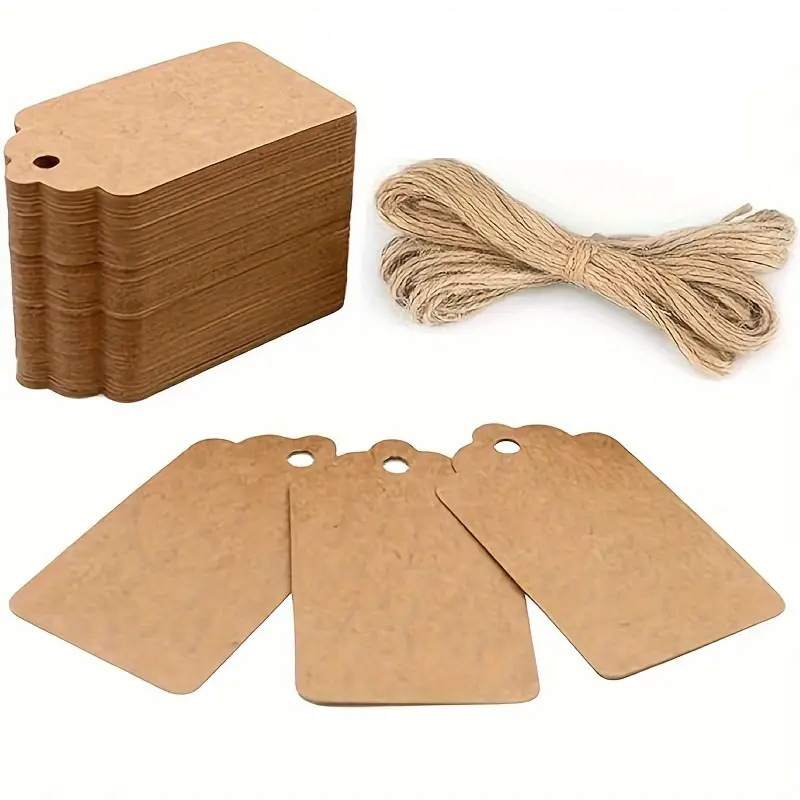 100 stuks kraftpapier-etikette - Kraft Paper Box recensie en prijs