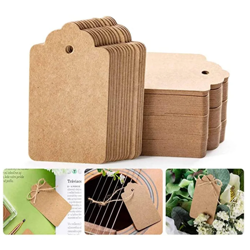 100 stuks kraftpapier-etikette - Kraft Paper Box recensie en prijs