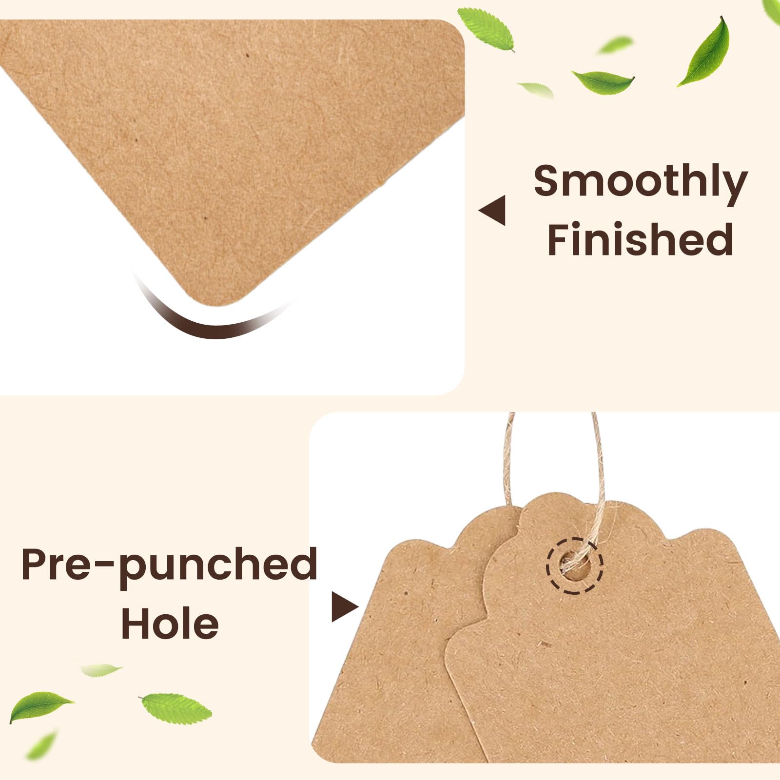100 stuks kraftpapier-etikette - Kraft Paper Box recensie en prijs