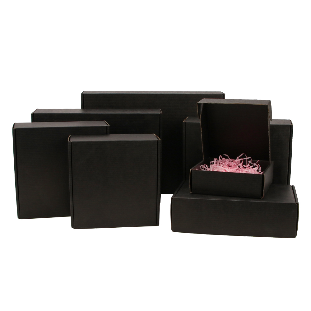 10 Stuks/Zwarte 3-Layer Gegolf - Kraft Paper Box recensie en prijs