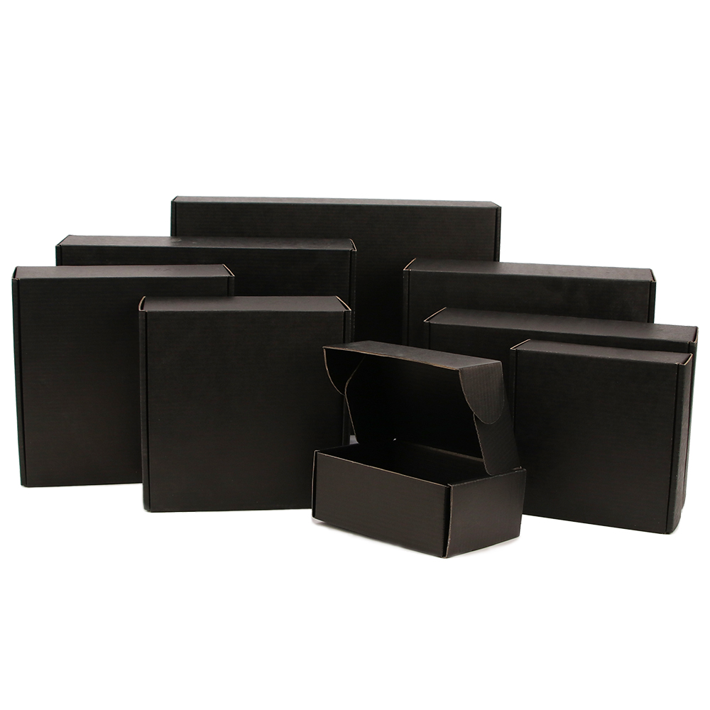 10 Stuks/Zwarte 3-Layer Gegolf - Kraft Paper Box recensie en prijs