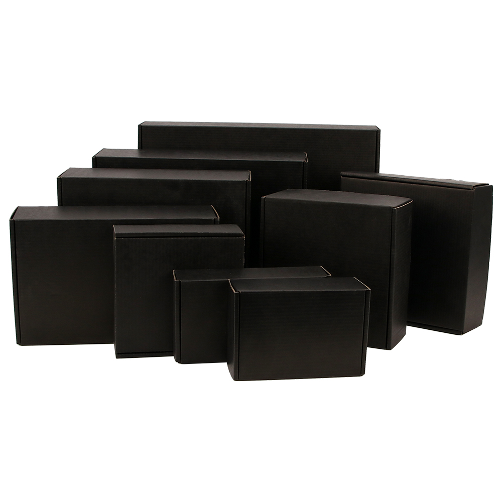 10 Stuks/Zwarte 3-Layer Gegolf - Kraft Paper Box recensie en prijs