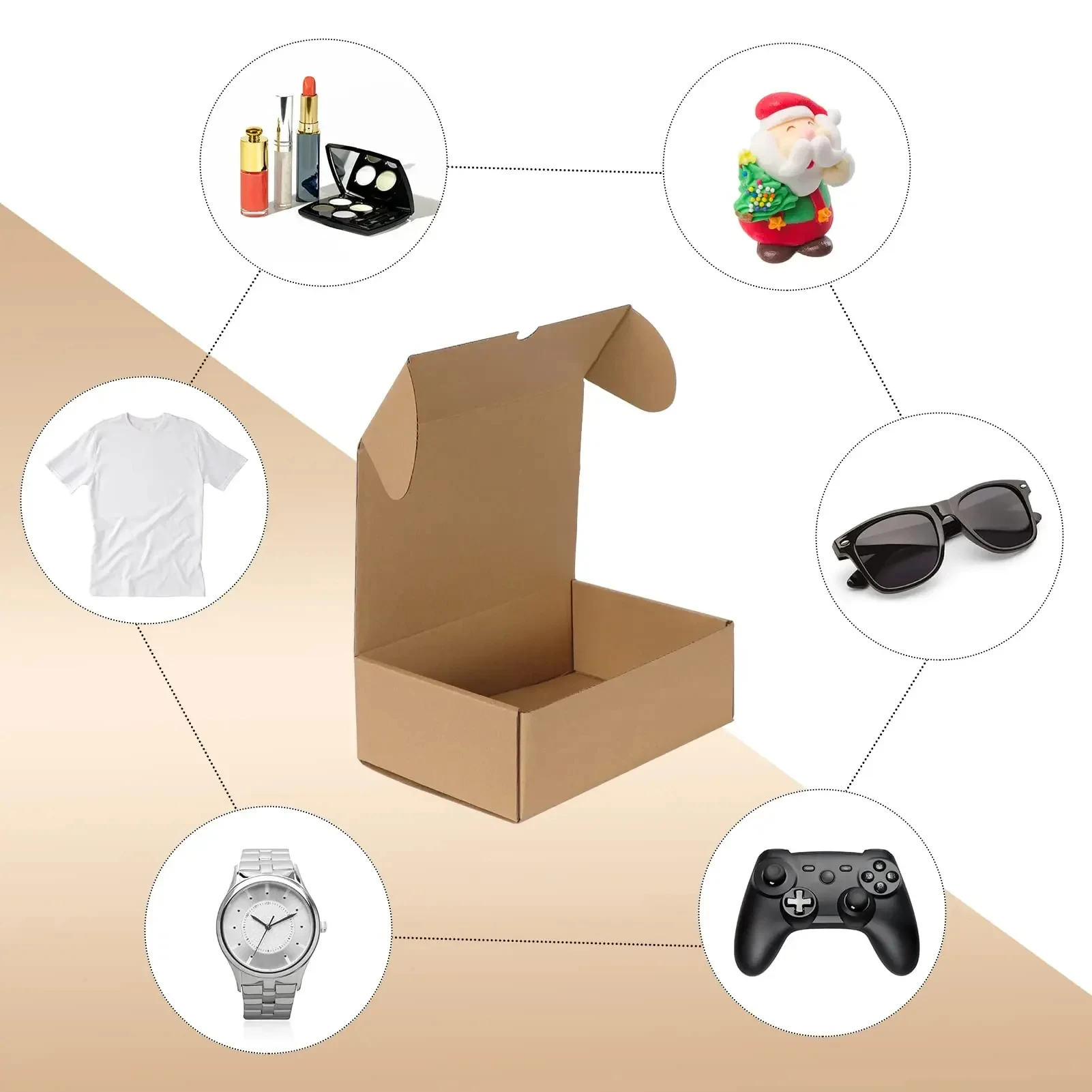 10/20 STUKS Golfkartonnen Verz - Kraft Paper Box recensie en prijs